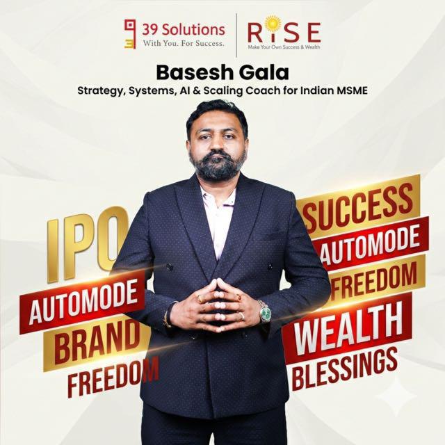 Basesh Gala surrounded by a Vedic zodiac wheel